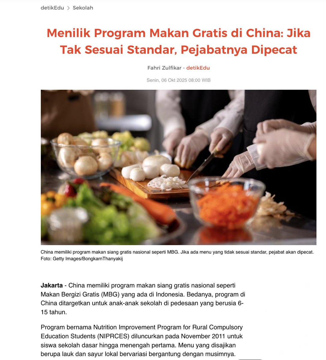 Ale999Next's tweet photo. @RecehinAjaid Jahehe he he

MBG harus hajar hukum petugas SPPG dan pemimpin BGN yang gagal.. contohi negara taiwan dan China,  makanan harus bisa diuji sample dadakan.
Pecat dan hukum pemimpin yang gagal apalagi membiarkan masalah tanpa solusi

@prabowo presidenku
klok mentok https://t.co/QdHOGn0Mze