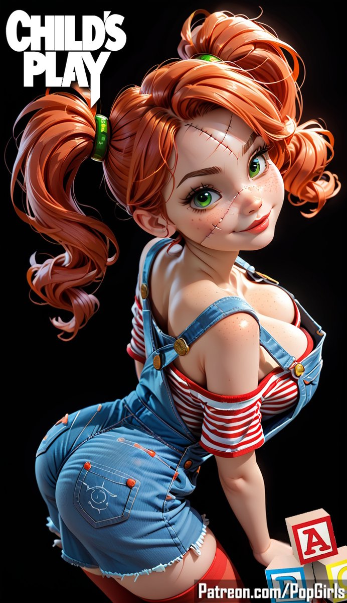 PopGirlsCandy's tweet photo. 🔪 Sweet Dreams with Chucky Cherry 🔪

Cherry is cosplaying as the doll that terrified a generation — Chucky from Child’s Play! 🎭 She's ready to be your very best friend forever. 💕 

#PopGirls #Cosplay #Chucky #ChildsPlay #GoodGuys #HorrorCosplay #SlasherStyle #CreepyCute https://t.co/UUltSW7Rw1