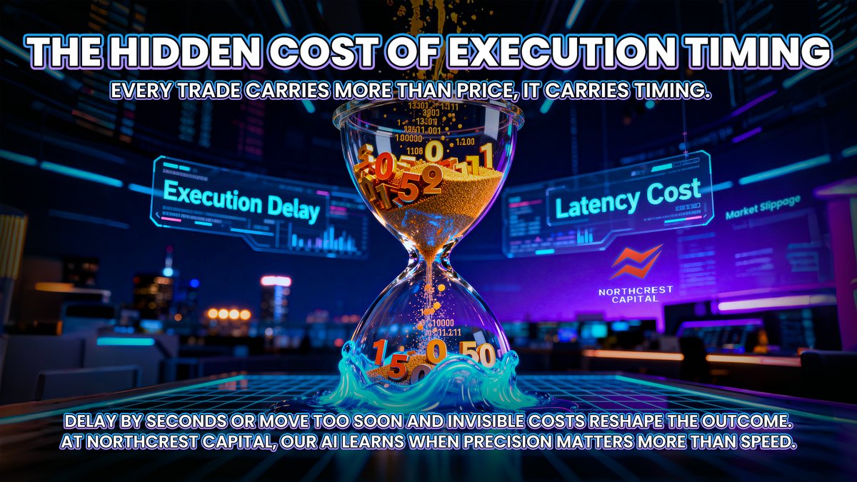 NorthcrestLTD's tweet image. ⏱️ Timing is the silent partner of every trade.
⚡ Too fast loses depth. Too slow costs slippage.
🤖 At Northcrest, our AI optimizes when, not just what.
📊 Because hidden costs show up in outcomes.

#NorthcrestCapital #ExecutionMatters #SmartTrading #AIInvesting