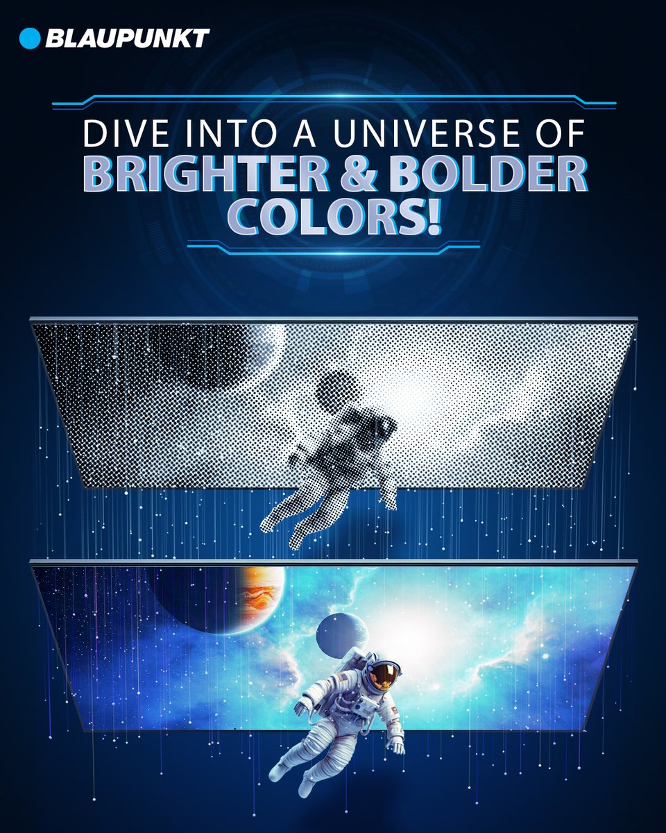 Your screen deserves a glow-up! 💥 Step into the world of #Blaupunkt brilliance.
#BoldColors #SmartEntertainment