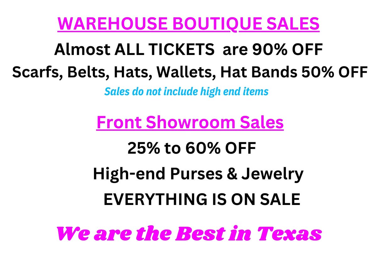 DesignerDivaLLC's tweet photo. $20 &amp; UP Warehouse tickets 90% off - https://t.co/51g9rI0vYA https://t.co/si9cXgIJAQ