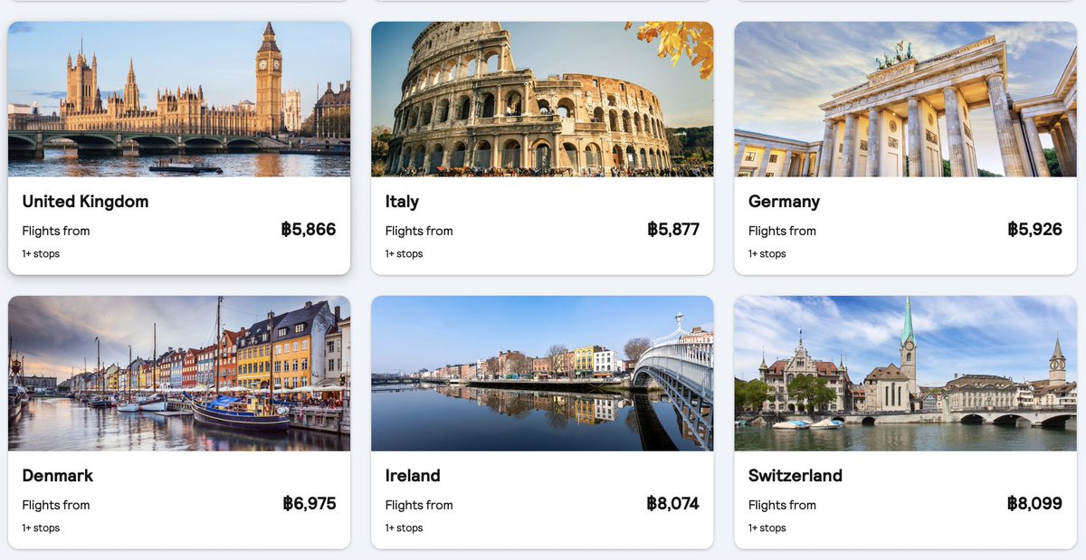 GoFlyTH's tweet image. ใครหาตั๋วไปยุโรปราคาเบาๆ ตอนนี้ Etihad ปล่อยราคา one way จาก เชียงใหม่และกระบี่ ไปหลายเมืองให้ยุโรปแค่ 5-6,000 บาท ราคารวม นน กระเป๋า หายากนะราคาแบบนี้ไม่ว่าจะเป็น London Frankfurt Milan Moscow Istanbul เดินทางเดินนี้เดือนหน้าได้เลย 
trip.com/t/9N3aTMVEnR2