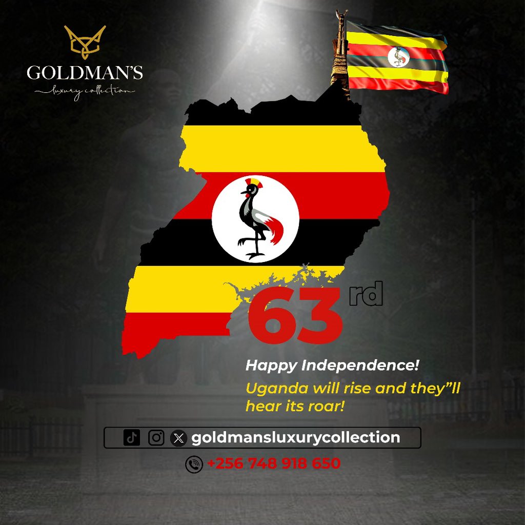 HAPPY INDEPENDENCE DAY  🇺🇬. 
Wishing our clients  a beautiful Independence Day  filled with joy , peace and pride in our homeland .To the beauty of our nation and the spirit that keeps us shining bright……..

Contact : +256 748 918 650.

#IndependenceDay 
#trending 
#furniture