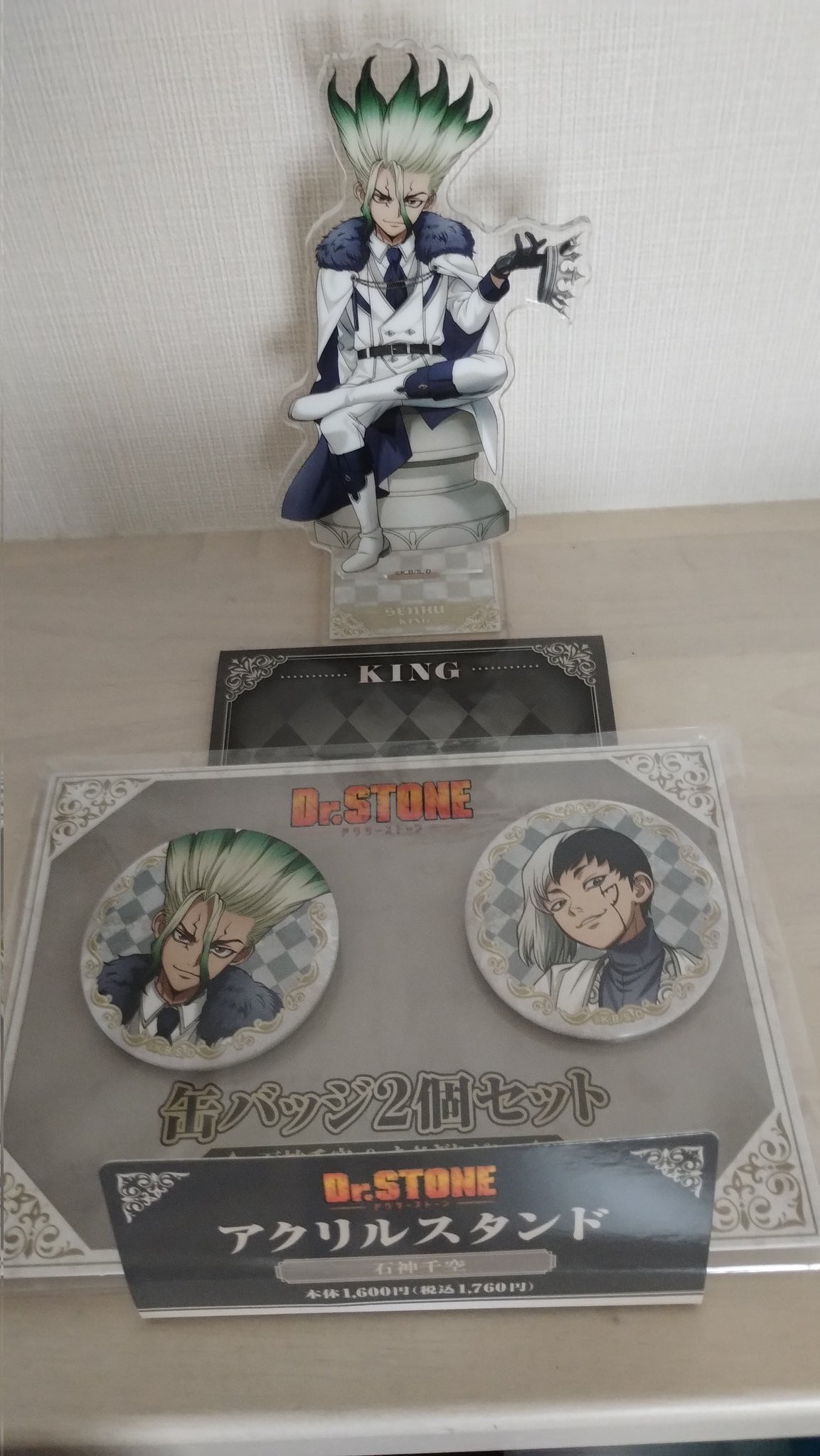 Dr.STONEドクターストーン ファミマ アクリルスタンド 缶バッジ Dr