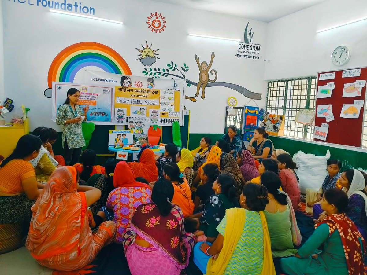 Cohesion Foundation Trust (@cohesionf) on Twitter photo As part of #POSHANMaah2025, we organised engaging sessions on complementary feeding with community members showcasing , nutritious recipes using local ingredients. Through demos & shared learning, families were empowered to support healthy child growth.
<a href="/HCL_Foundation/">HCLFoundation</a>
<a href="/HclUday/">Uday by HCLFoundation</a> As part of #POSHANMaah2025, we organised engaging sessions on complementary feeding with community members showcasing , nutritious recipes using local ingredients. Through demos & shared learning, families were empowered to support healthy child growth.
<a href="/HCL_Foundation/">HCLFoundation</a>
<a href="/HclUday/">Uday by HCLFoundation</a>