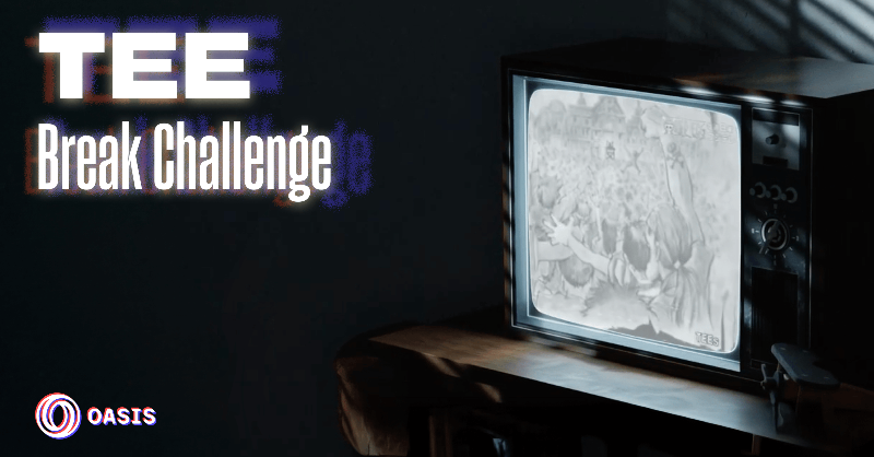 OasisProtocol's tweet photo. Anyone can claim secure compute. Few are willing to test it publicly

The Oasis TEE Break Challenge invites researchers, skeptics, and critics to test production Sapphire Mainnet.

There is 1 BTC on the line and a transparent setup for all to audit. Check it out!