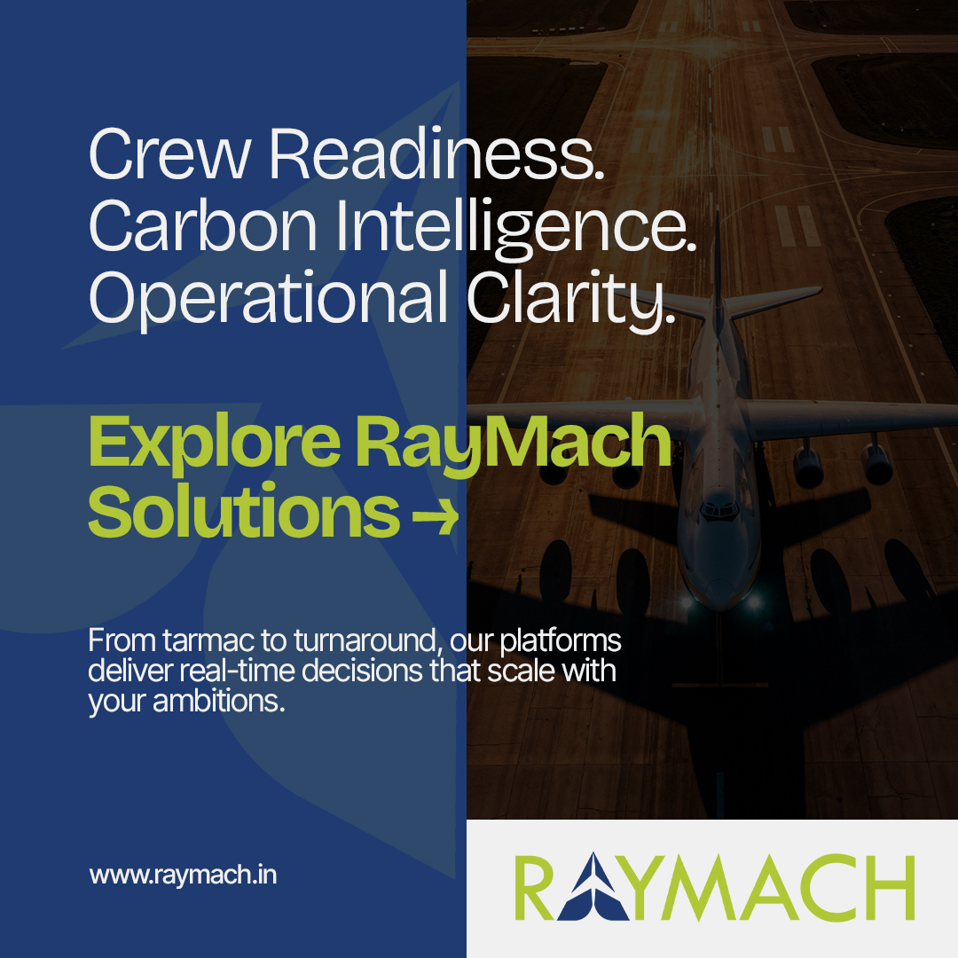 RaymachTech's tweet image. Crew ready. Carbon tracked. Ops optimized. ✈️
RayMach delivers real-time clarity from tarmac to turnaround.
Smarter skies start here 👉 raymach.in