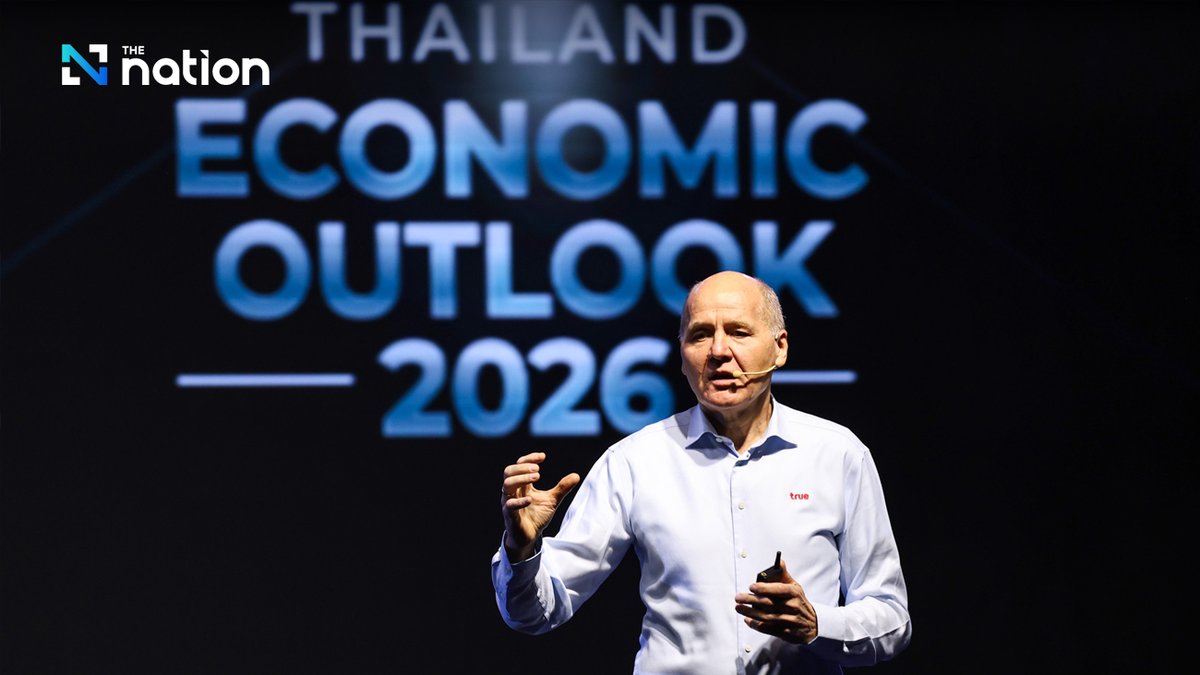 Thenationth's tweet photo. True Corporation CEO Issues Stark Warning: Adapt or Be Left Behind in the AI Era
#ThailandNews #EconomicOutlook #TrueCorp #TheNationThailand
Read more : https://t.co/HbyiXcl7LP https://t.co/xSXzPKaWjd