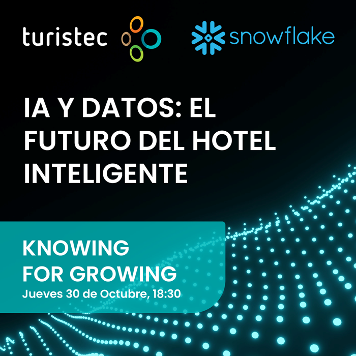 turistec's tweet photo. 📢¡Te esperamos! en el próximo #KnowingforGrowing de @turistec con @Snowflake.

🗓️30/10 a las 18:30h
📍CaixaForum Palma
📝Inscríbete aquí👉https://t.co/DBSVKqKkkN

#eventosTuristec #sociosTuristec #tecnología #turismo #IA #datos @FundacioBit @dihbaitur https://t.co/owz7braquK
