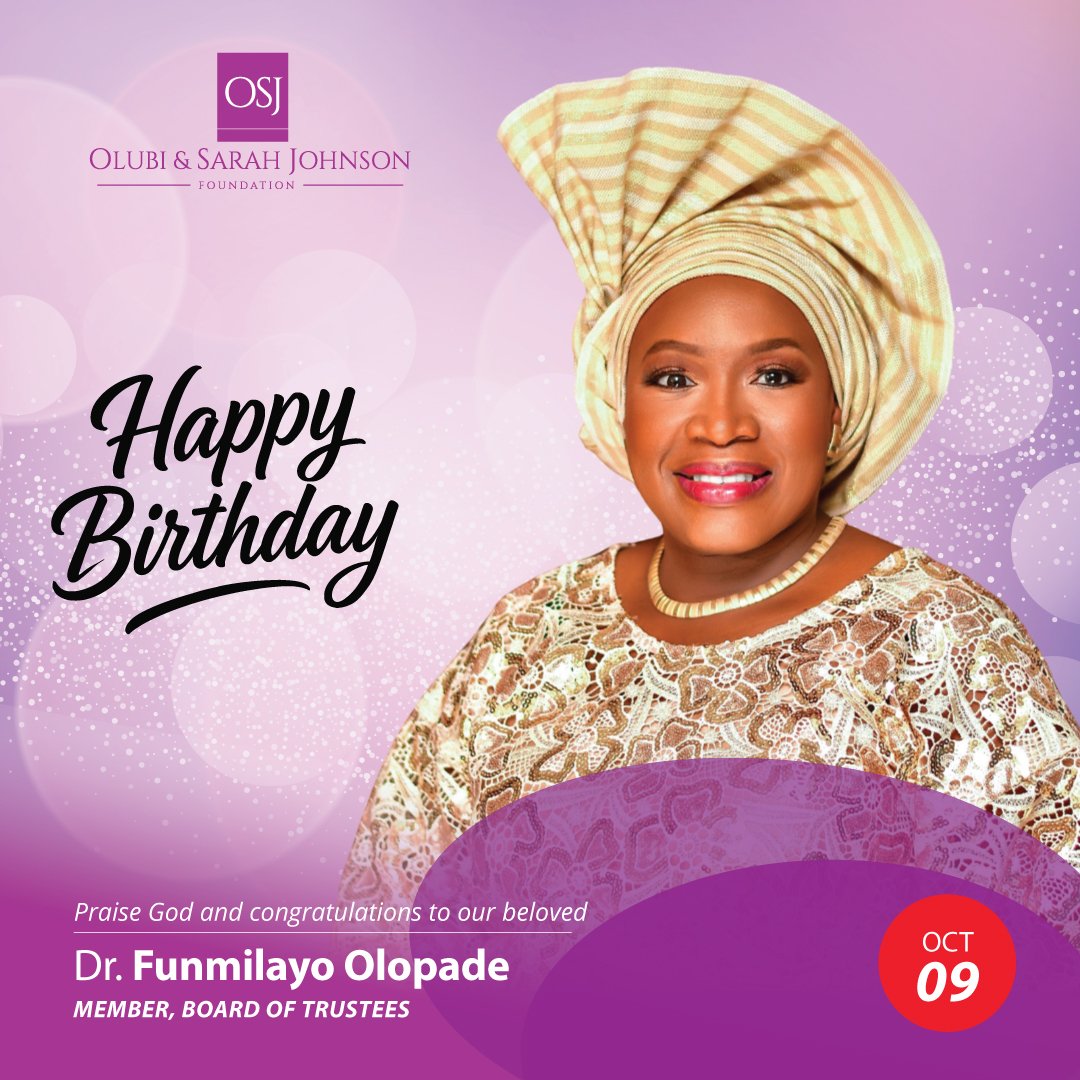 Olubi & Sarah Johnson Foundation tweet media