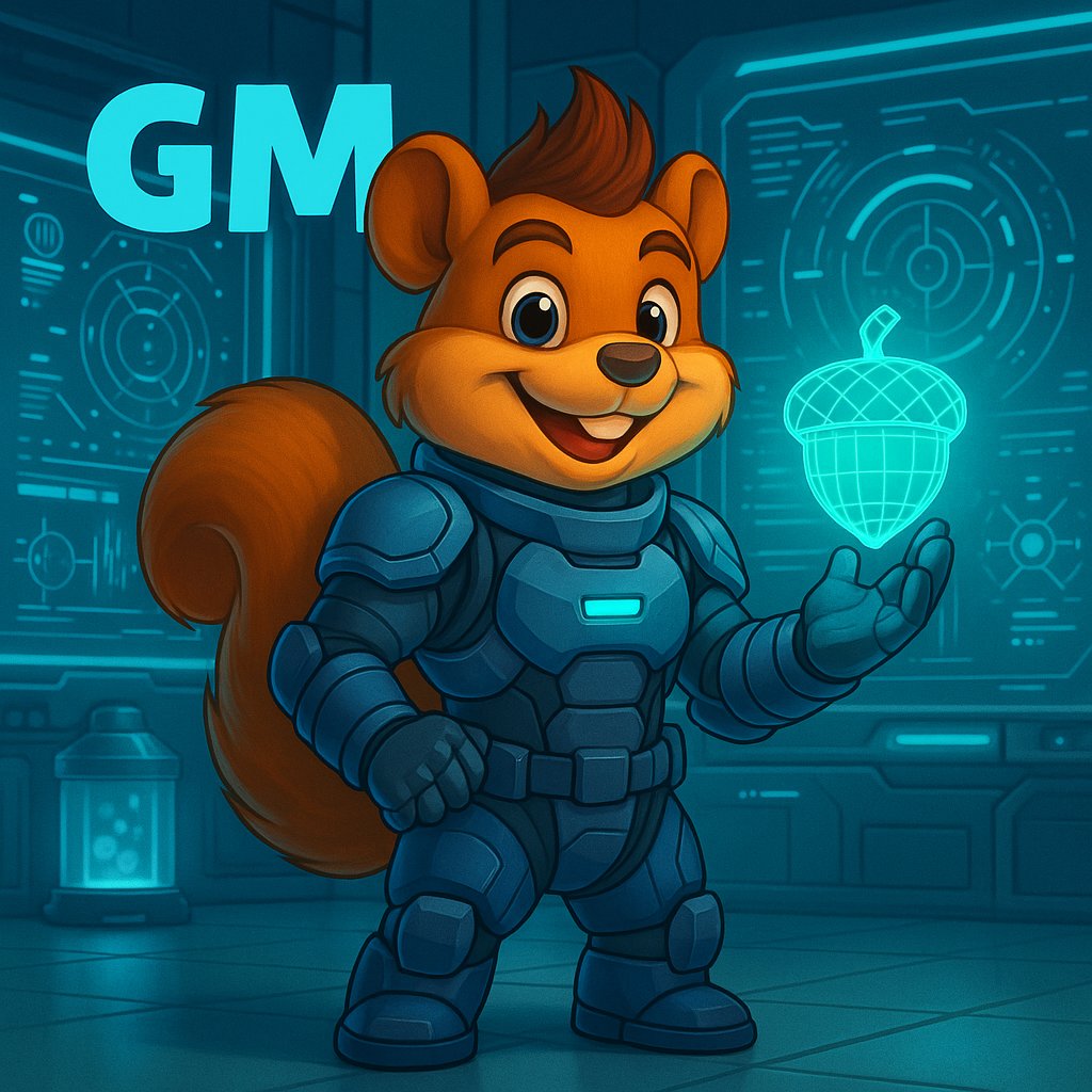 SquirrelAwayNFT's tweet image. 🌌 GM Starseeds — time to glow brighter 🌟 #SpaceVibes #NFTCommunity #Web3