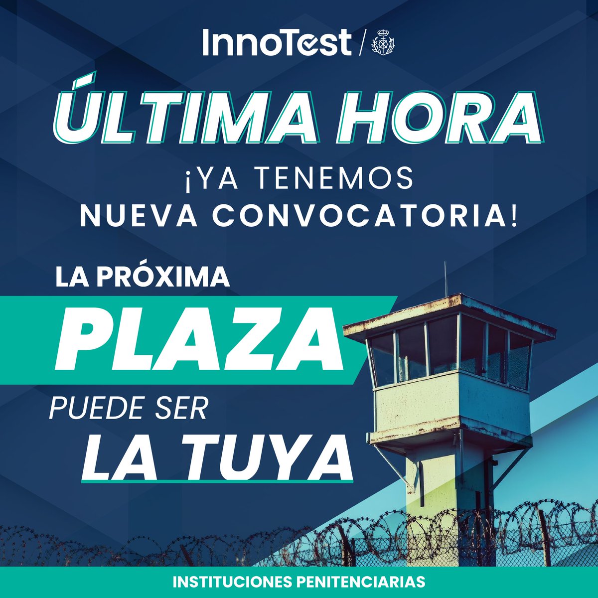 InnoTestES's tweet image. 📢 ¡YA ES OFICIAL!📢

Publicada en el BOE la Convocatoria 2025 de Instituciones Penitenciarias.

🚨 900 plazas convocadas 🚨 

¡Arranca la cuenta atrás hacia tu plaza! 🍀
➡️ Más información en tu app

#innotest #oposiciones2025 #institucionespenitenciarias #convocatoriaIIPP