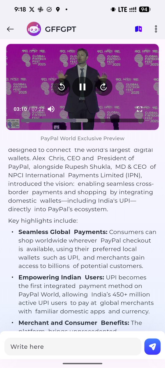 DevarshanP's tweet photo. woot, @PayPal just launched global UPI payments https://t.co/jTXzZUbHWx