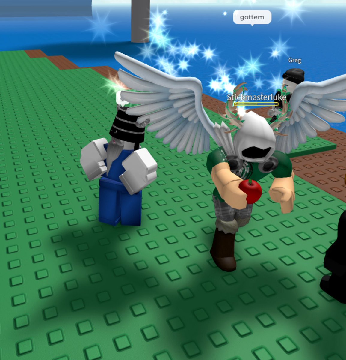 Cadddy_'s tweet photo. @stickmasterluke nearly one year ago I met you in your own game such a surreal moment https://t.co/MMeb90eImy