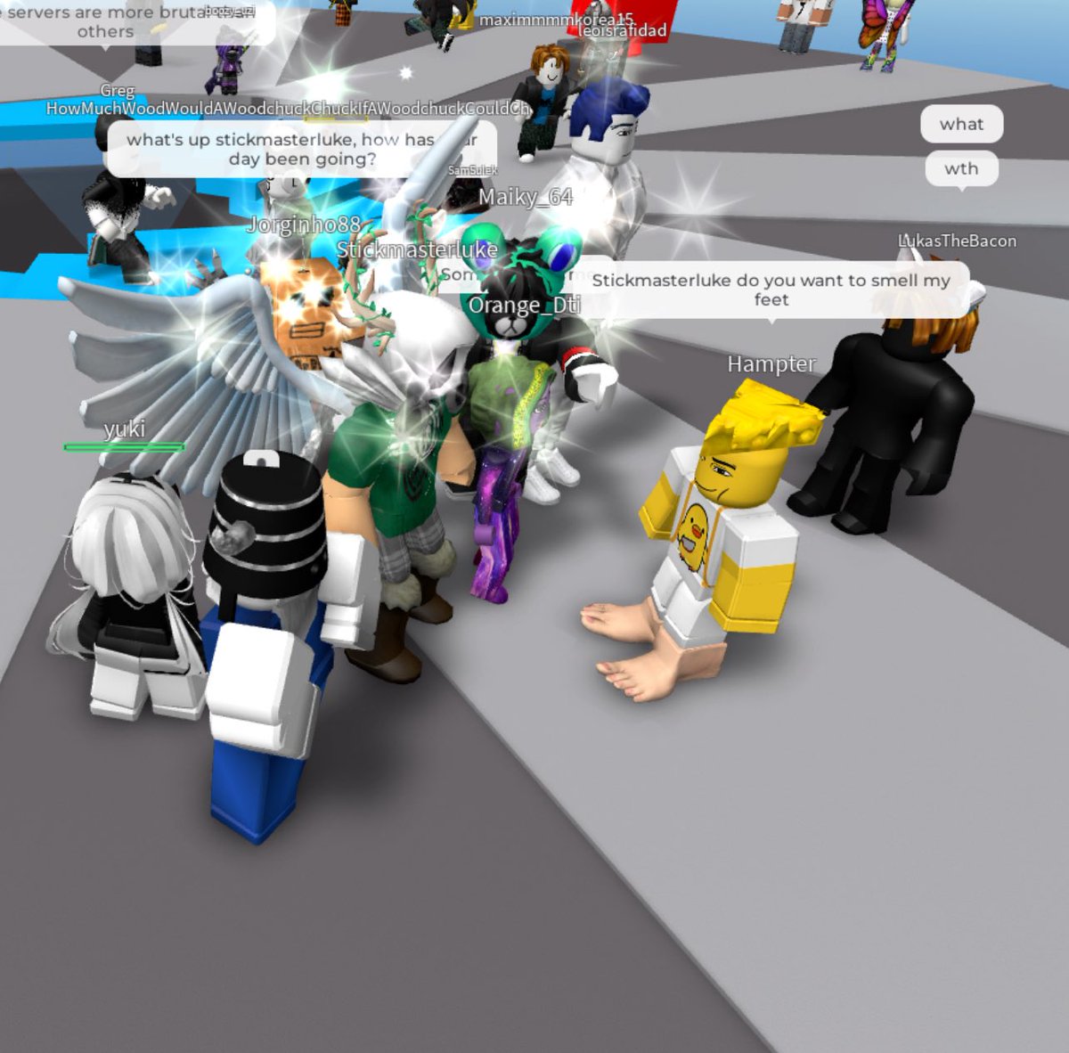 Cadddy_'s tweet photo. @stickmasterluke nearly one year ago I met you in your own game such a surreal moment https://t.co/MMeb90eImy