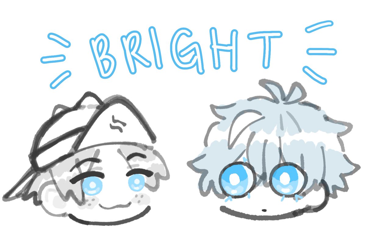 I love their hauntingly bright blue eyes //affectionate