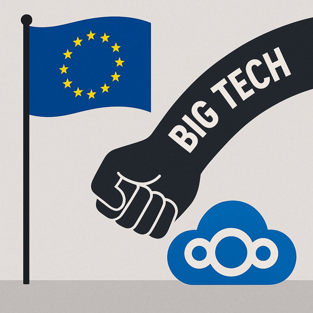Nextcloud jette l'éponge face à Microsoft.

L'UE n'aidera pas à affaiblir le pouvoir hégémonique des GAFAM en Europe. Preuve en est : 

Francfort, 08. Octobre (Reuters) - Déçu par l'absence de progrès dans l'enquête antitrust de l'UE sur Microsoft, la société de logiciels