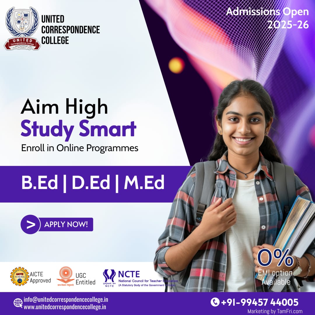 UnitedCorrespo1's tweet image. 🎓 Turn Your Passion for Teaching into a Rewarding Career! 🌟

📚 Enroll in B.Ed | D.Ed | M.Ed Online Programmes with United Correspondence College.

🌐unitedcorrespondencecollege.in
 📞wa.me/+91-9945744005

#TeacherTraining #OnlineEducation #BedCourse #DedCourse #MedCourse