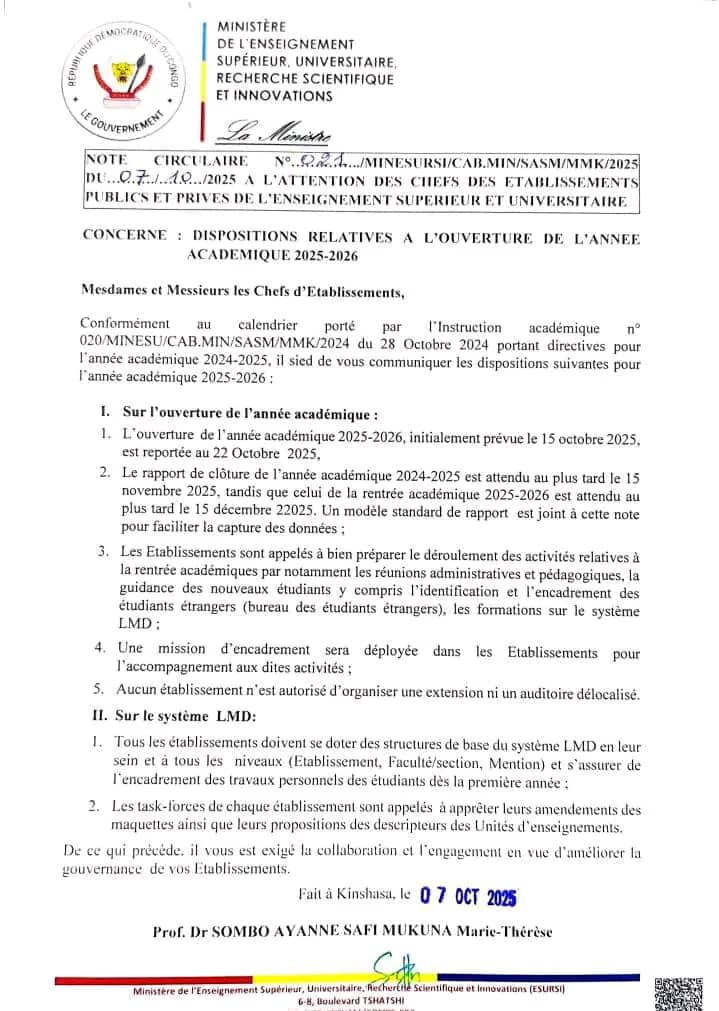 boscomutom1567's tweet image. RDC/ ESU, Madame Marie Thérèse SOMBO, vient de prendre une décision qui combat l&apos;éducation nationale en interdisant les extensions et les auditoires délocalisés sans tenir compte de distance,et des avantages des extensions. Que la 1ere ministre annule cette décision impopulaire.