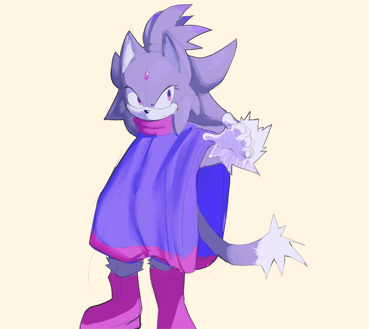 a little sketch of #BlazeTheCat from #outcomememories 

#Fanarts #sonicexe #SonicTheHedeghog