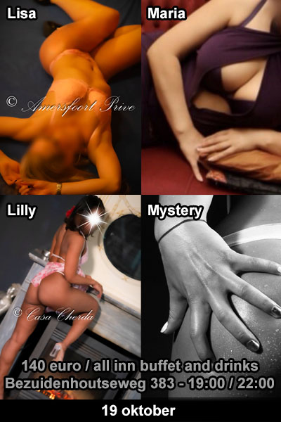 19 oktober is de zeer ondeugende Maria weer aanwezig bij vipgangbang.nl, met Lisa, Lilly en.....
