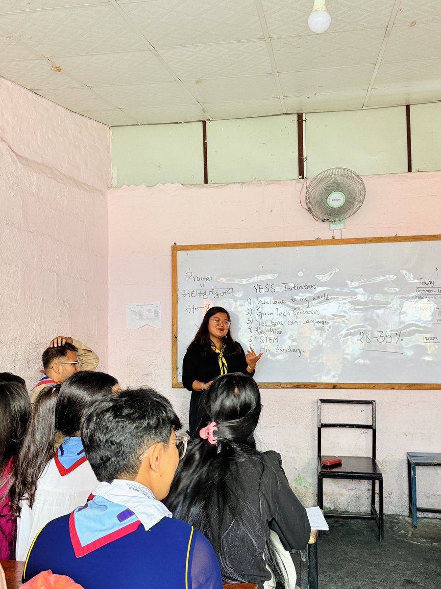 YessNepal's tweet photo. Professional Participant Namrata Dewan with Dynamic Open Crew, sharing laughter, lessons &amp; cross-border experiences from the YESS Girls Movement 🌍💬
Empowering talks, inspiring stories &amp; sisterhood in action! 💪💫
#YESSGirlsMovement #WAGGGS #Norec #NepalScouts #AsiaPacificRegion https://t.co/0flcHiUZW0