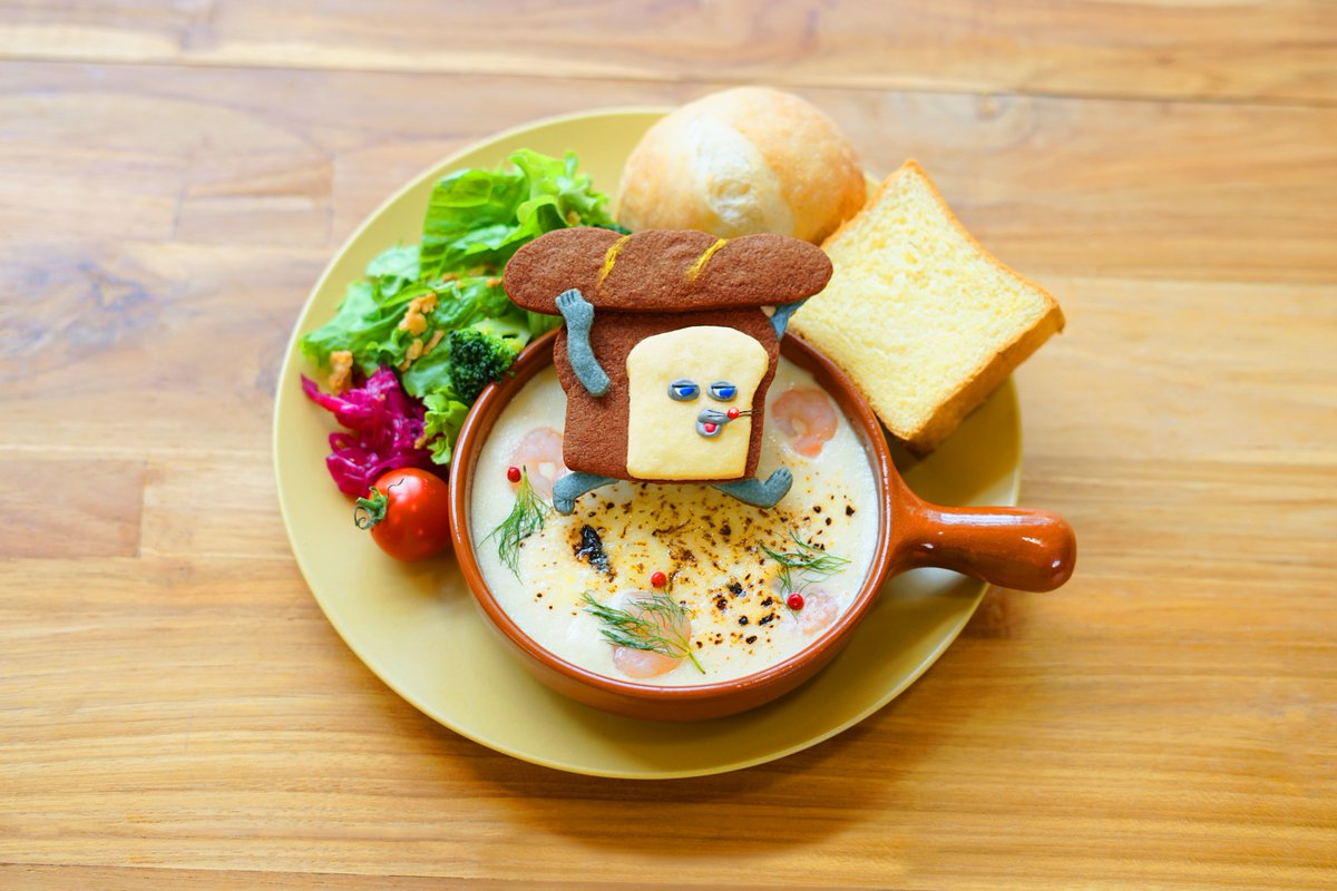 pandorobo_JP's tweet photo. コラボカフェ だい3だんの おしらせだ。
たべるのが もったいないくらい かわいいぞ。
https://t.co/UYY5523SOs https://t.co/fKR9fA3GQ5