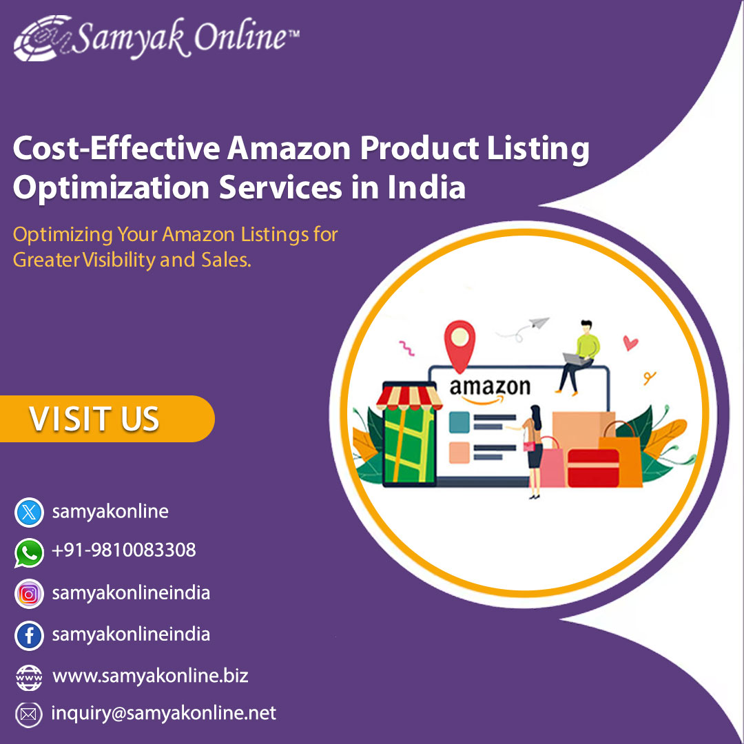 samyakonline's tweet image. 🚀 Looking to boost your sales on Amazon? Optimize your product listings with our cost-effective Amazon Product Listing Optimization Services in India! 🛒
#AmazonOptimization #AmazonIndia #ProductListing #SEO #Ecommerce #OnlineSelling #BrandVisibility #AmazonSales