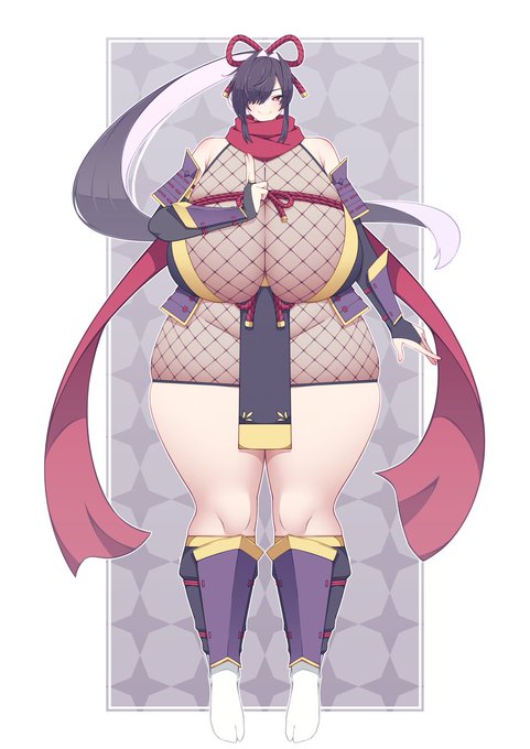 くのいちちゃんですよ～!🥷❤️💜
この体で忍は無理でしょ! 