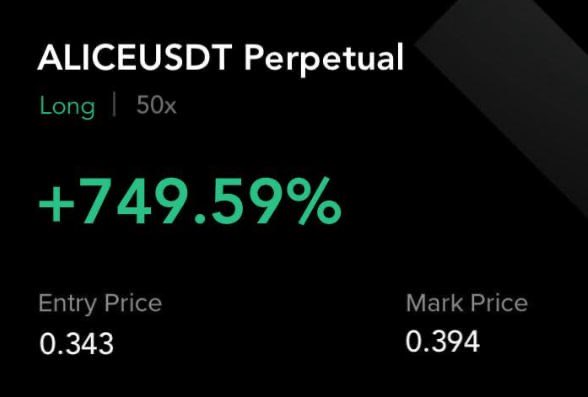 $ALICE IN VIP ALSO TP2: 0.39 ✅

t.me/+ohOSRit-gLA2Z…

$ZEC $SX $COAI $UDS $ASTER $PENGU $CAKE $MNT $XPL $FORM $PUMP $JUP $BTC $BNB
