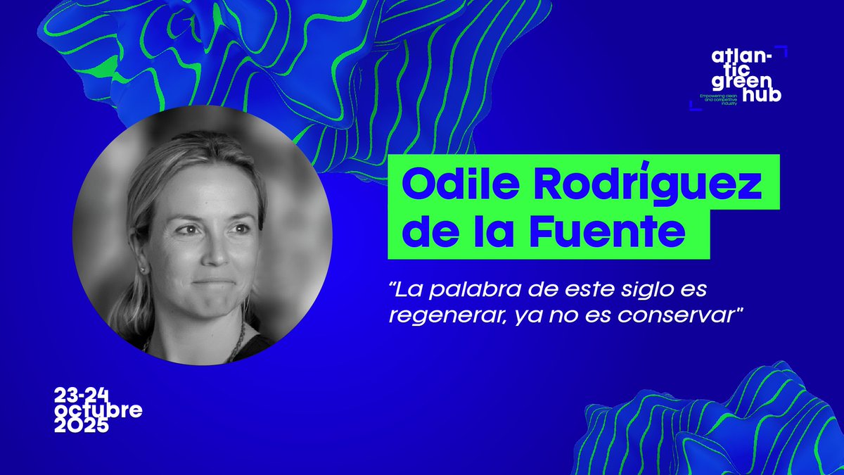 La bióloga, amante de la naturaleza, el medio ambiente y la biodiversidad, Odile Rodríguez de la Fuente será una de las personas que estará en <a href="/AtlanGreenHub/">Atlantic Green Hub</a> junto a otras expertas y a más de 30 empresas con soluciones medioambientales.
#Viratec #Aclima #sostenibilidadambiental