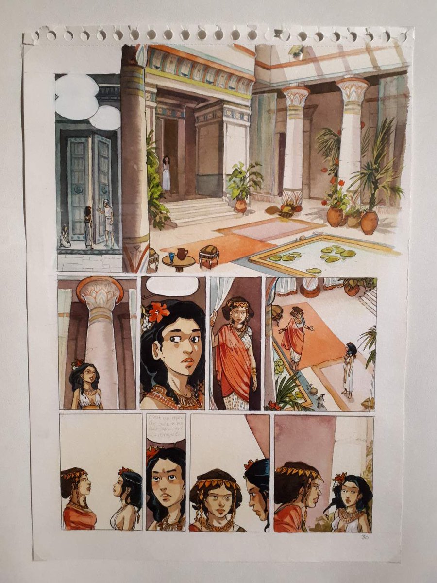 Viste de l'exposition ☆Moi, Cléopâtre☆ d'Isabelle Dethan, au Château d'Eau, dans le cafre du festival de la bande-dessinée BulleBerry 2025, pour les étudiant•es de la CPES-CAAP du lycée Alain-Fournier de Bourges.
•
Exposition visible jusqu'au 14 décembre 2025