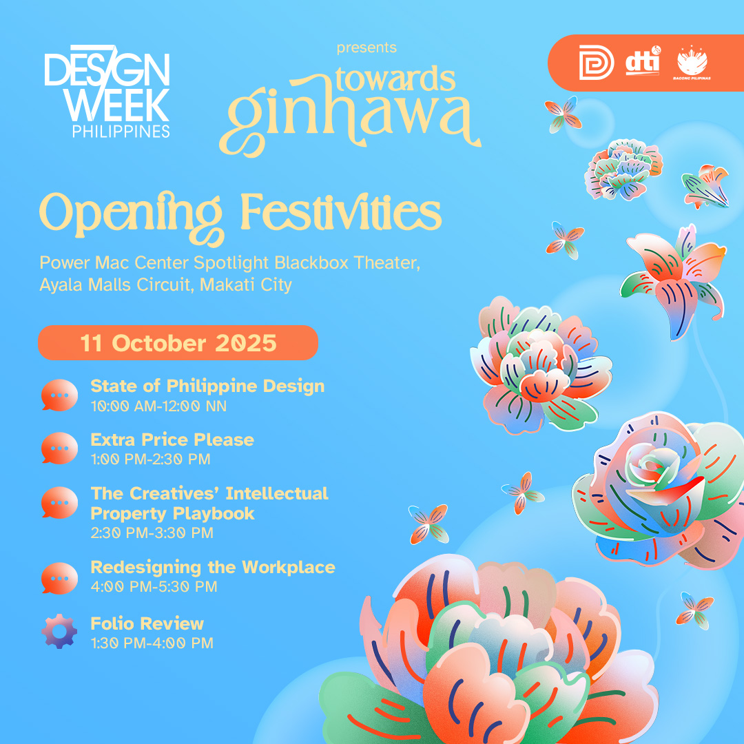 _CircuitMakati's tweet image. Get ready to kick off Design Week Philippines with the Opening Ceremony at Circuit Makati! 🌿🎨

The Design Center of the Philippines will feature inspiring talks, hands-on workshops, and a vibrant celebration of Filipino creativity.

#DesignCenterPH #DesignWeekPhilippines