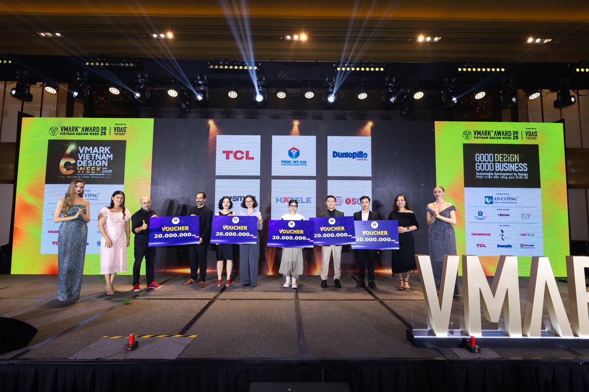Prestige_vn's tweet image. PRESTIGE – GOLD WINNER AT VMARK VIETNAM DESIGN AWARD 2025
At the VMARK Award Gala held on October 7th, 2025, Prestige was deeply honored and proud to be named Gold Winner – Best Furniture, Home-Decor Design for The Horizon – Phu My Hung. #vmark #prestige #goldaward #indochine