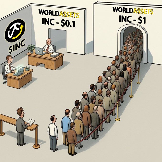 WorldAssets_'s tweet image. $INC ain&apos;t playin&apos;. ATH loading... 😎