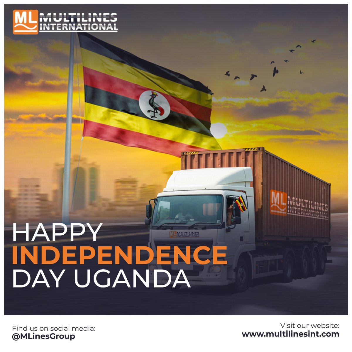 Happy 63rd Independence Day to Uganda🇺🇬.

We celebrate the freedom, resilience, and progress that keep the nation moving forward.

#UgandaAt63 #UGAt63 #Independence2025