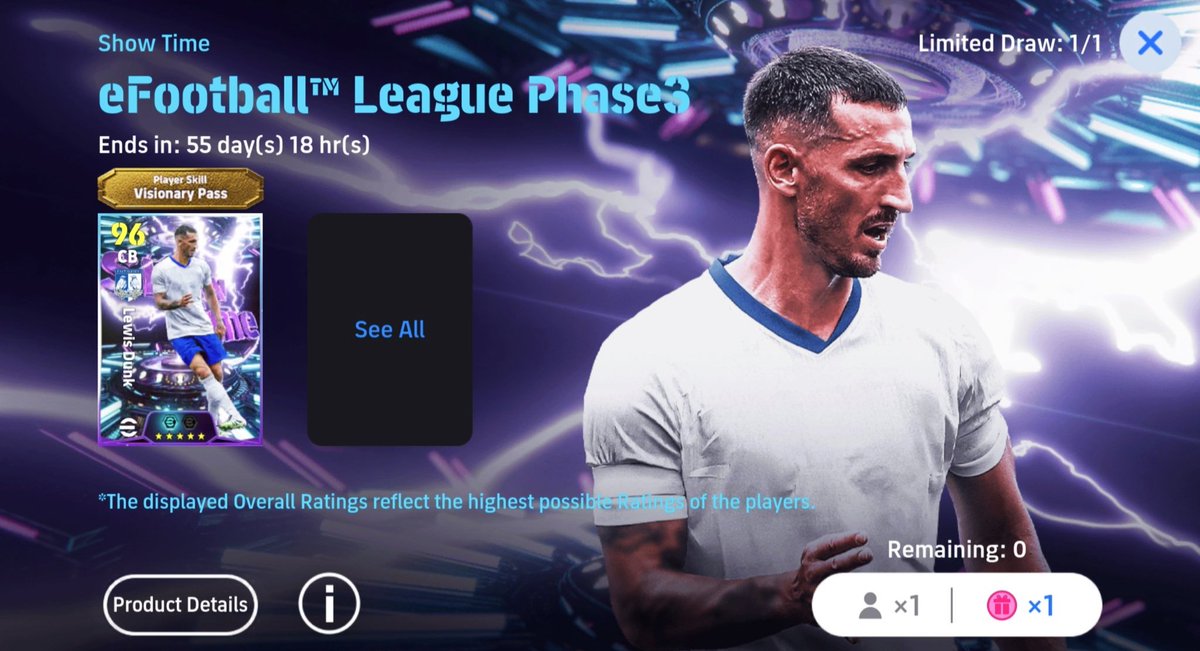 EFOOT_INFORMER's tweet image. Show Time : English League 
efootball™ League Phase3 ⬇ 

• Lewis Dunk 

#efootball