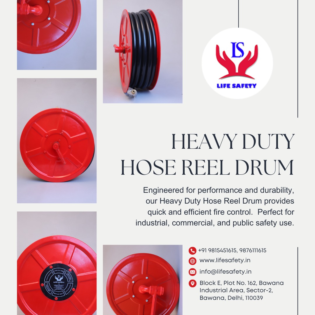 lifesafetydelhi's tweet image. Engineered for performance. Built for safety.
Our Heavy Duty Hose Reel Drum delivers fast & efficient fire control for all industrial & commercial spaces.
🌐 lifesafety.in
#LifeSafety #FireProtection #SafetyFirst #IndustrialSafety #StayPrepared