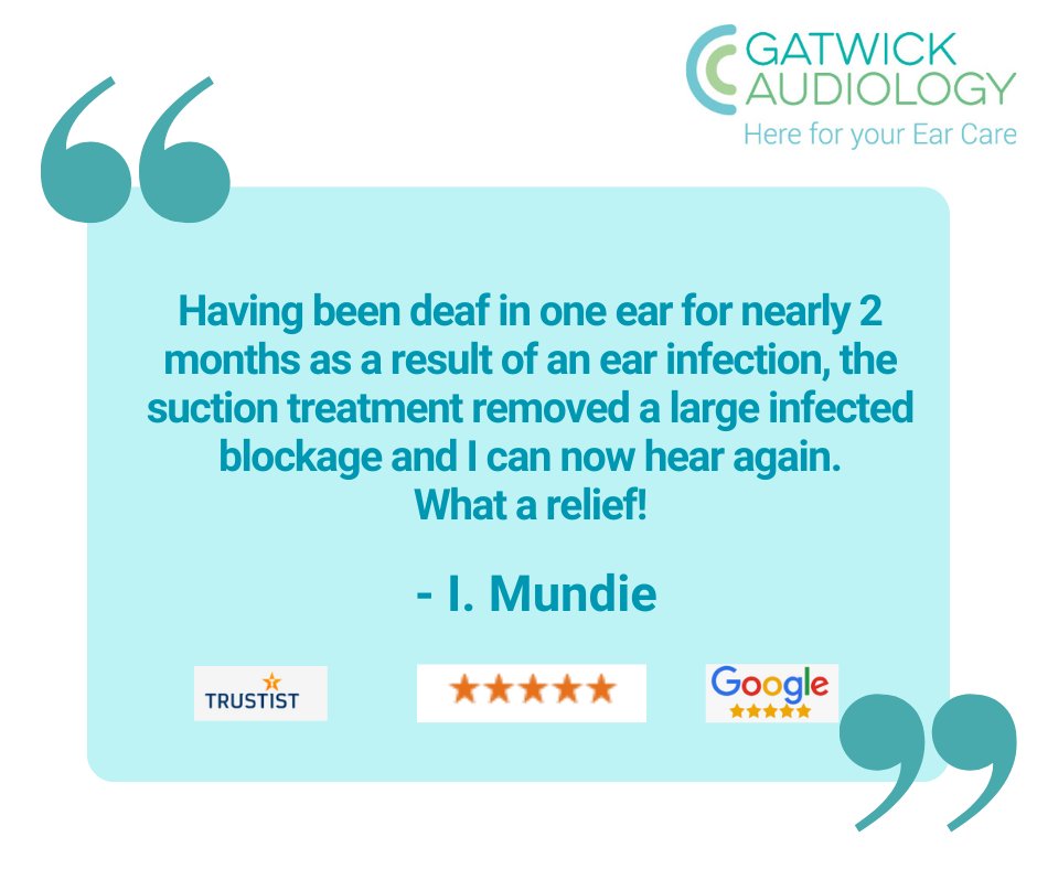 We really do appreciate every review as it allows us to continue to improve our service to patients.⠀ ⠀⠀
⠀⠀⠀⠀
Contact us to book an appointment at hello@gatwickaudiology.co.uk or call 0333 011 7717.⠀ ⠀⠀
#GatwickAudiology #patientfeedback #Trustist ⠀⠀
<a href="/twitter/">Twitter</a>