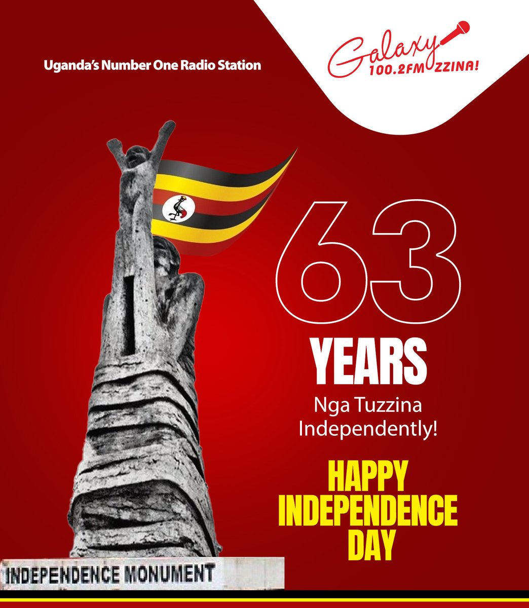 Cheers to 63 years of Independence!!

We are here to make you dance as we celebrate this big milestone.

#UgandaAt63