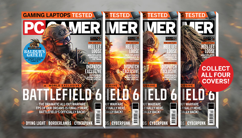 The latest <a href="/pcgamer/">PC Gamer</a> magazine is out now, with world exclusive access to the explosive new all-out warfare FPS <a href="/Battlefield/">Battlefield</a> 6. Plus, Dispatch, Hell Let Loose: Vietnam, Dinolords, Gunman Chronicles, Baldur's Gate 2, gaming laptops rated, and much more, too.💥tinyurl.com/3ejk738f