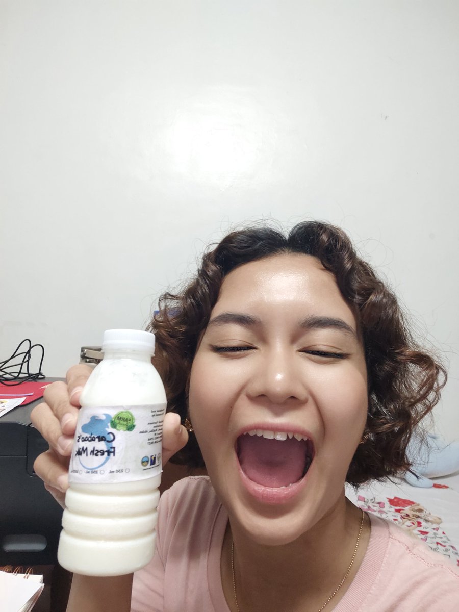 ar_celie's tweet photo. Advertising carabao milk from Aklan, uhmm ano tastes like milk haha https://t.co/NbTunhlm9R