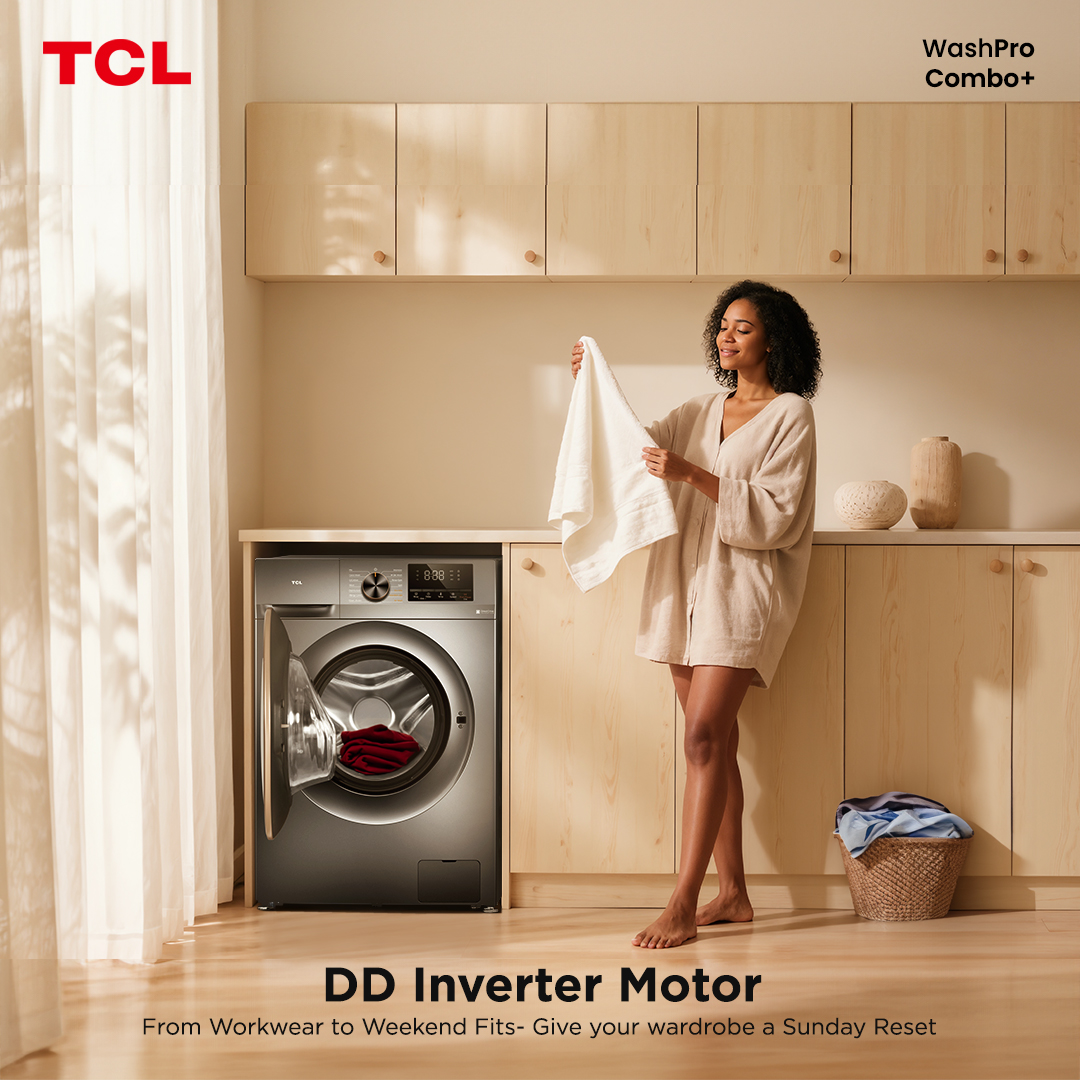 TCLPH's tweet image. Work fits? Washed. Weekend wear? Fresh. The TCL C20&apos;s efficient Direct Drive Inverter Motor makes your Sunday reset smoother and quieter, so you can unwind while your laundry gets done.

#TCLC20 #TCLWashPro #TCLComboPlus #TCLInspireGreatness #TCLPhilippines