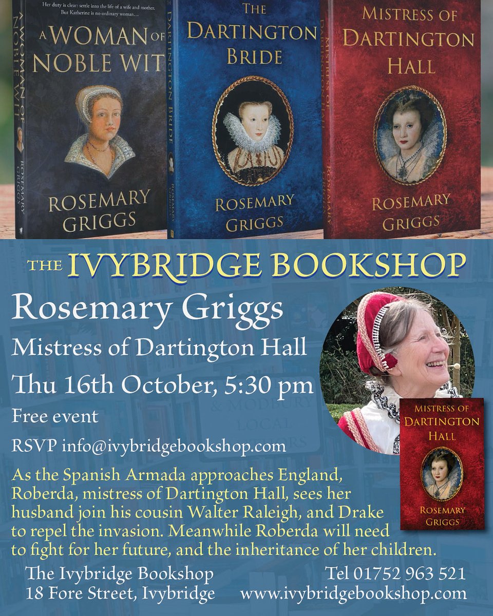 RAGriggsauthor's tweet image. A week today!  @ivybridgebooks 

#bookevent #Devon #devonbooks