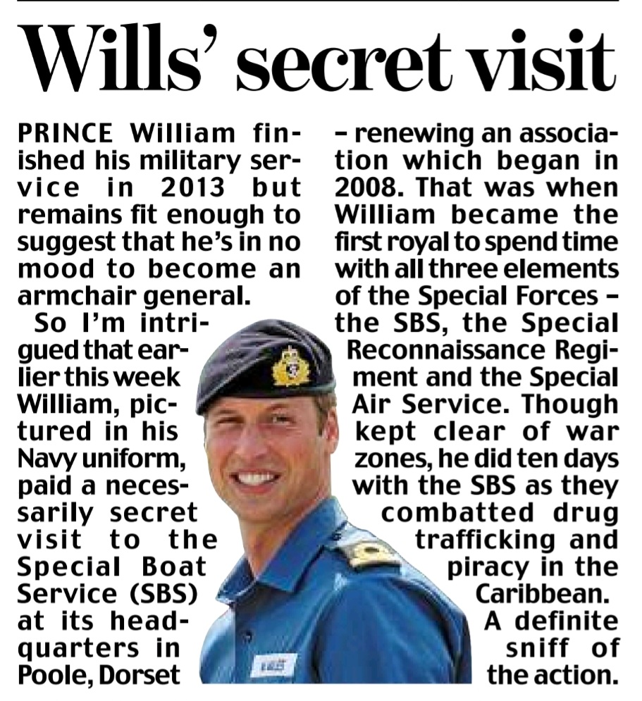richardaeden's tweet image. Prince William&apos;s secret visit. #royal To read  Thursday&apos;s Eden Confidential column in full, click here:
dailymail.co.uk/tvshowbiz/arti…