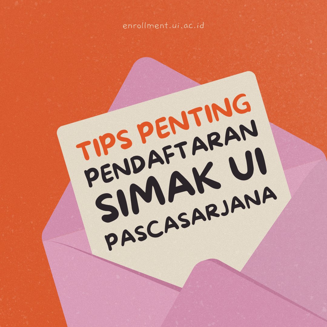 SIMAK_UI's tweet image. Pendaftaran SIMAK UI Pascasarjana masih berlangsung! Berikut beberapa tips yang dapat kamu ikuti agar prosesnya lancar.

Semua panduan, langkah pembayaran, dan persyaratan rinci dapat dicek di enrollment.ui.ac.id/berita.

Pendaftaran: 22 September-20 Oktober Ujian CBT: 2 November👨‍💻