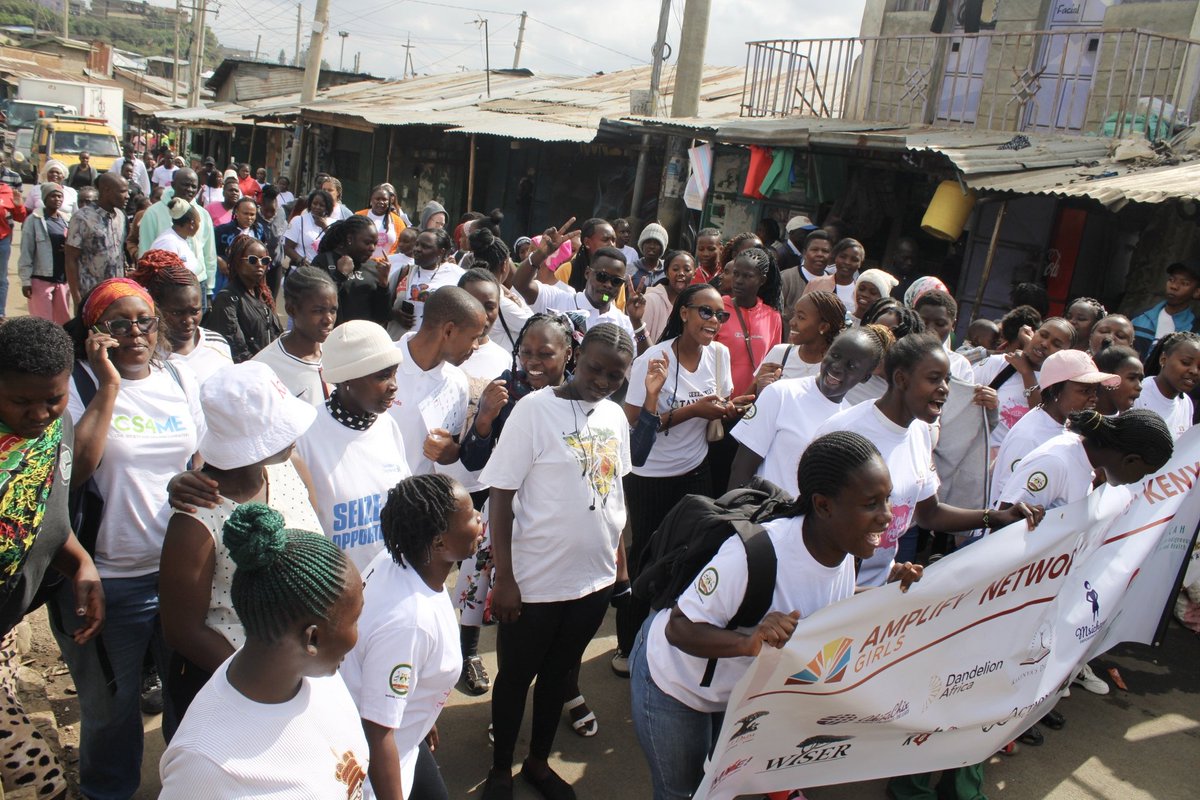 🚨Currently happening in Mathare! 

We’re joining partners and the community to mark the International Day of the Girl Child. under the theme 'the girl I am the change I Lead'. 
Every girl deserves safety, education, and a voice.
#IDOG25
#EmpoweringNations
#GirlsMakingChangeKe