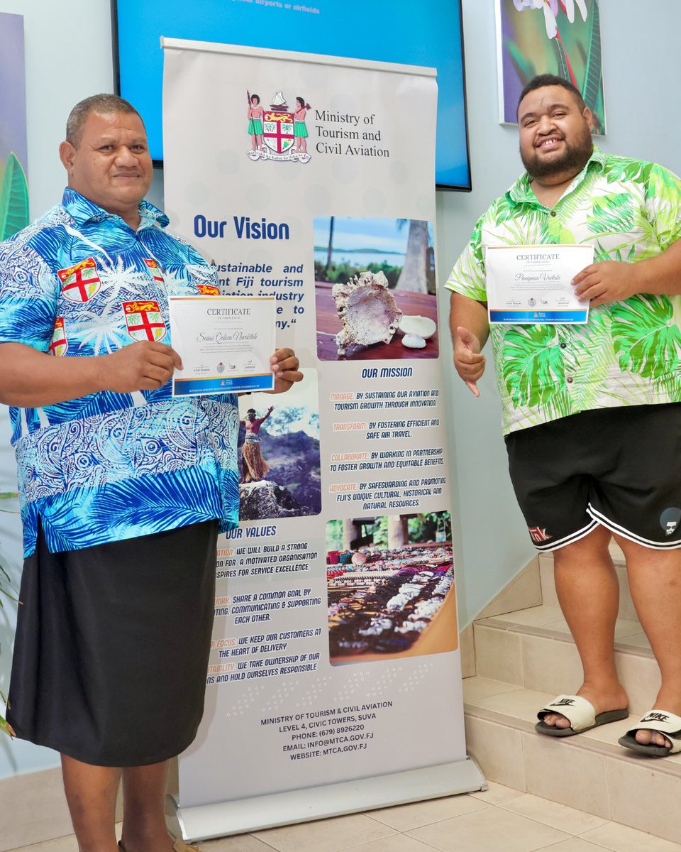 This week, we hosted a 2-day Business Continuity Training, bringing together 15 MSMEs across accommodation, F&amp;B, agritourism, and tours. Through hands-on sessions, participants developed Business Continuity Plans—strengthening preparedness in Fiji’s tourism sector. #FijiTourism