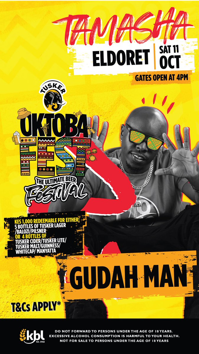 Silvakidole's tweet image. #OktobaFest2025 heads to Eldoret this weekend! 🔥
Catch Mejja, Iyanii, Vicky Brilliance, DJs Lisney &amp;amp; Gibbz, and MC Gudah Man live at Tamasha Lounge! 🎶🍻
🎟️ KSh 1,000 (redeemable) | ⏰ Gates open 4PM

#HowWeDo #KenyaMilele  #OktobaFest2025