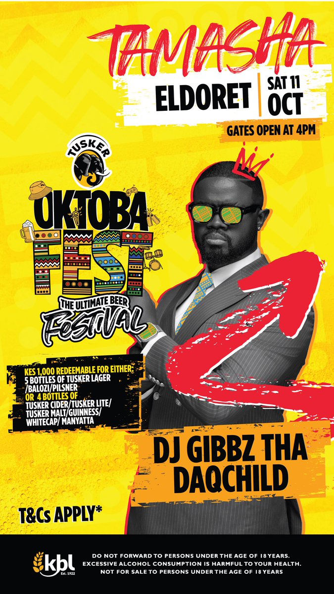 Silvakidole's tweet image. #OktobaFest2025 heads to Eldoret this weekend! 🔥
Catch Mejja, Iyanii, Vicky Brilliance, DJs Lisney &amp;amp; Gibbz, and MC Gudah Man live at Tamasha Lounge! 🎶🍻
🎟️ KSh 1,000 (redeemable) | ⏰ Gates open 4PM

#HowWeDo #KenyaMilele  #OktobaFest2025